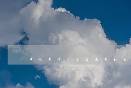 有效期满未办理延期和逾期 有效期满未办理延期和逾期