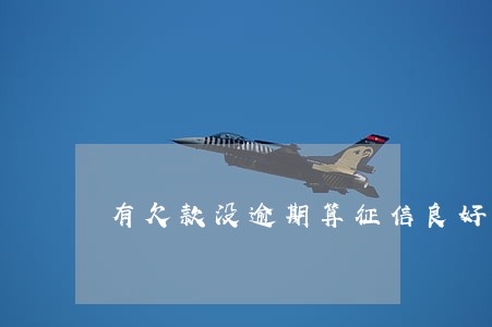有欠款没逾期算征信良好吗 有欠款没逾期算征信良好吗