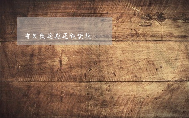 有欠款逾期还能贷款 有欠款逾期还能贷款