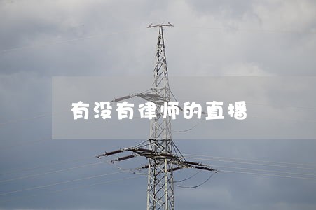 有没有律师的直播 有没有律师的直播