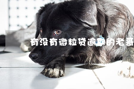 有没有微粒贷逾期的老哥 有没有微粒贷逾期的老哥