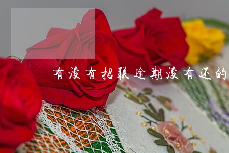 有没有招联逾期没有还的 有没有招联逾期没有还的