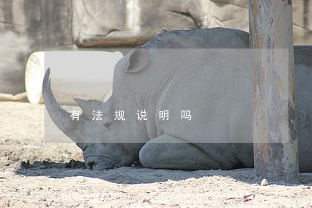 有法规说明吗