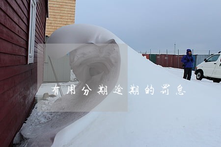 有用分期逾期的罚息 有用分期逾期的罚息
