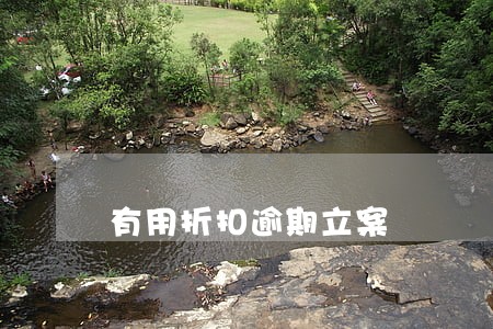 有用折扣逾期立案 有用折扣逾期立案