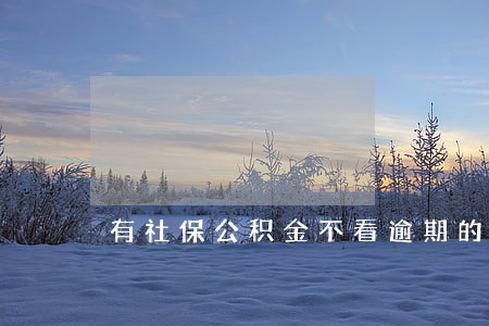 有社保公积金不看逾期的口子 有社保公积金不看逾期的口子