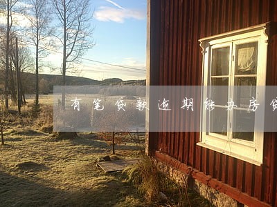 有笔贷款逾期能办房贷吗 有笔贷款逾期能办房贷吗