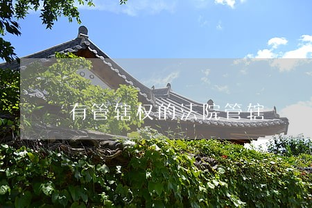 有管辖权的法院管辖 有管辖权的法院管辖