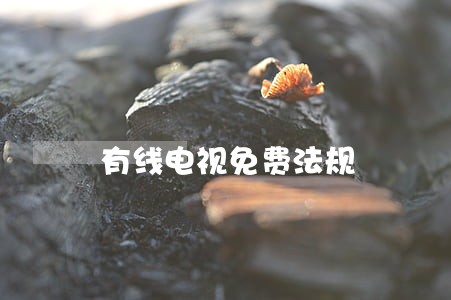 有线电视免费法规 有线电视免费法规