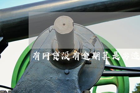 有网贷没有逾期算是劣迹吗 有网贷没有逾期算是劣迹吗