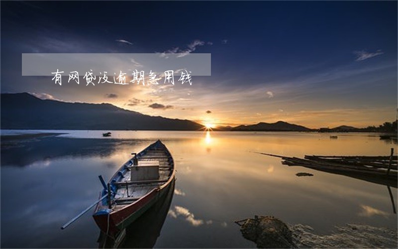有网贷没逾期急用钱 有网贷没逾期急用钱
