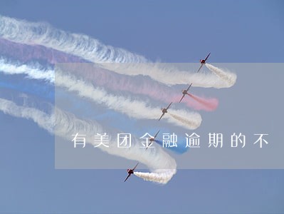 有美团金融逾期的不 有美团金融逾期的不