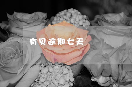 有贝逾期七天 有贝逾期七天