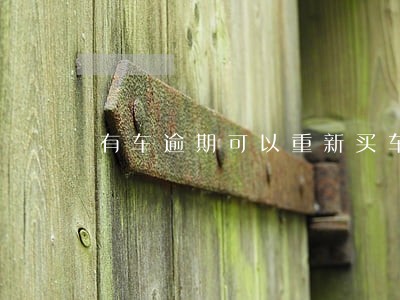 有车逾期可以重新买车上牌吗 有车逾期可以重新买车上牌吗