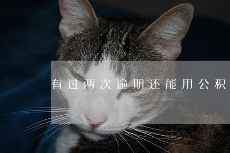 有过两次逾期还能用公积金买房吗 有过两次逾期还能用公积金买房吗