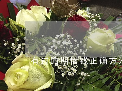 有过逾期借钱正确方法