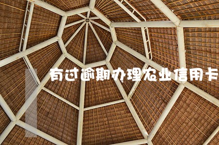 有过逾期办理农业信用卡吗 有过逾期办理农业信用卡吗