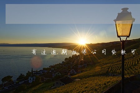 有过逾期担保公司贷款可以么 有过逾期担保公司贷款可以么