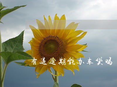 有过逾期能办车贷吗 有过逾期能办车贷吗