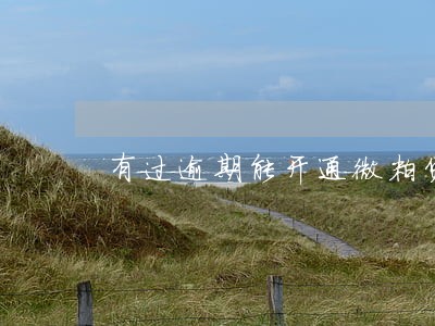 有过逾期能开通微粒贷吗 有过逾期能开通微粒贷吗
