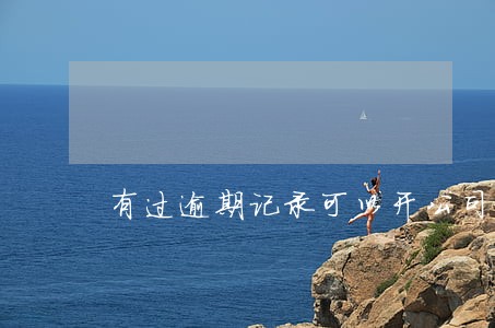 有过逾期记录可以开公司吗 有过逾期记录可以开公司吗
