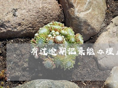 有过逾期记录能办理房贷么 有过逾期记录能办理房贷么