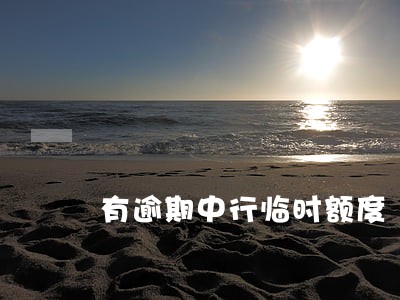 有逾期中行临时额度 有逾期中行临时额度