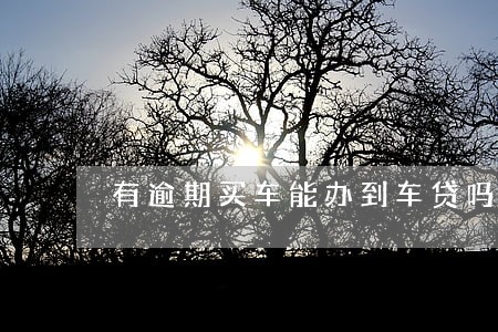 有逾期买车能办到车贷吗 有逾期买车能办到车贷吗