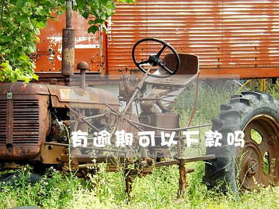 有逾期可以下款吗 有逾期可以下款吗