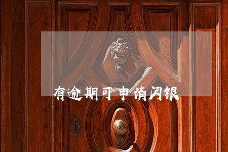 有逾期可申请闪银 有逾期可申请闪银