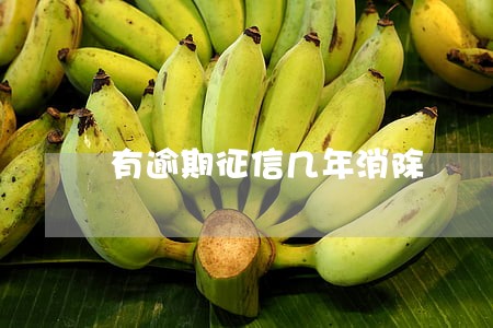 有逾期征信几年消除 有逾期征信几年消除