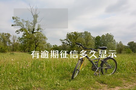 有逾期征信多久显示 有逾期征信多久显示