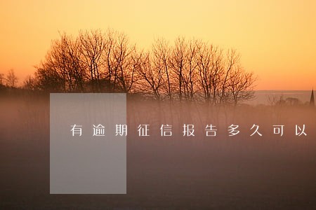 有逾期征信报告多久可以消除