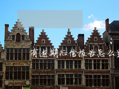有逾期征信报告怎么显示 有逾期征信报告怎么显示