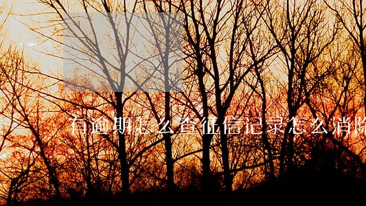 有逾期怎么查征信记录怎么消除 有逾期怎么查征信记录怎么消除