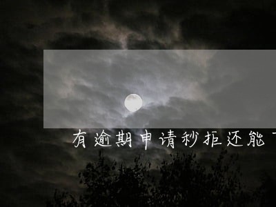 有逾期申请秒拒还能下款口子 有逾期申请秒拒还能下款口子