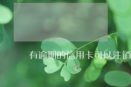 有逾期的信用卡可以注销吗 有逾期的信用卡可以注销吗