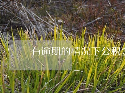 有逾期的情况下公积金贷款吗 有逾期的情况下公积金贷款吗