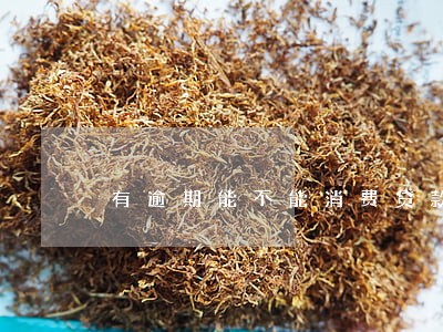 有逾期能不能消费贷款谢谢 有逾期能不能消费贷款谢谢