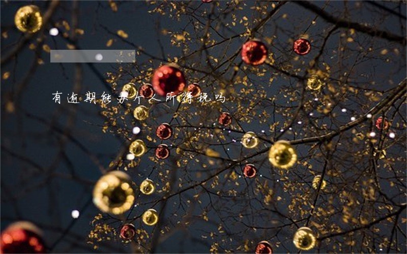 有逾期能办个人所得税吗 有逾期能办个人所得税吗