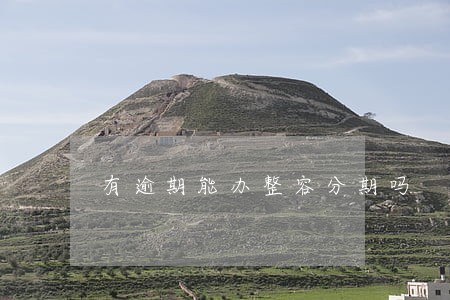 有逾期能办整容分期吗