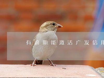有逾期能激活广发信用卡吗 有逾期能激活广发信用卡吗