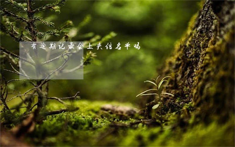 有逾期记录会上失信名单吗 有逾期记录会上失信名单吗