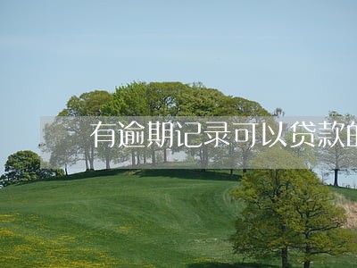 有逾期记录可以贷款的 有逾期记录可以贷款的