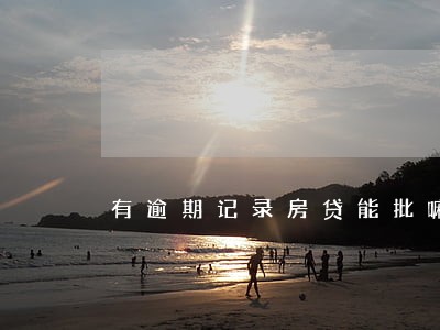 有逾期记录房贷能批嘛 有逾期记录房贷能批嘛