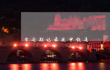 有逾期记录政审能过 有逾期记录政审能过