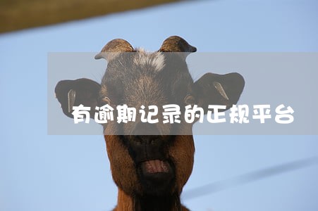 有逾期记录的正规平台 有逾期记录的正规平台