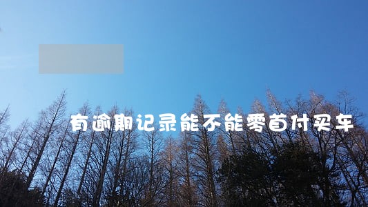 有逾期记录能不能零首付买车 有逾期记录能不能零首付买车