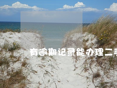 有逾期记录能办理二手车分期吗