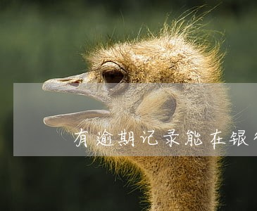 有逾期记录能在银行贷款吗 有逾期记录能在银行贷款吗